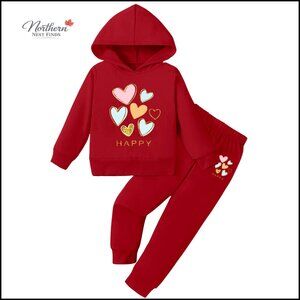 Toddler Girls Hoodie and Sweatpants 2-Piece Set